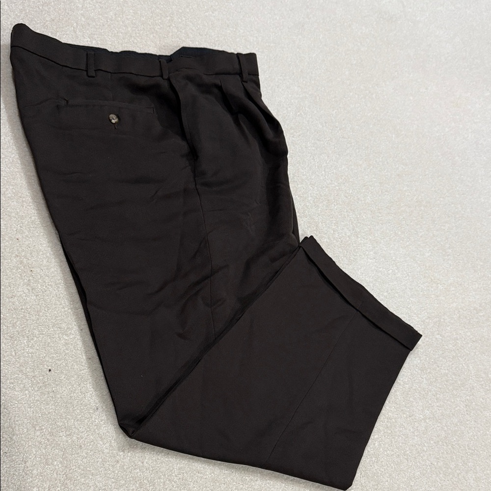 George Men's Dark Brown Dress Pants